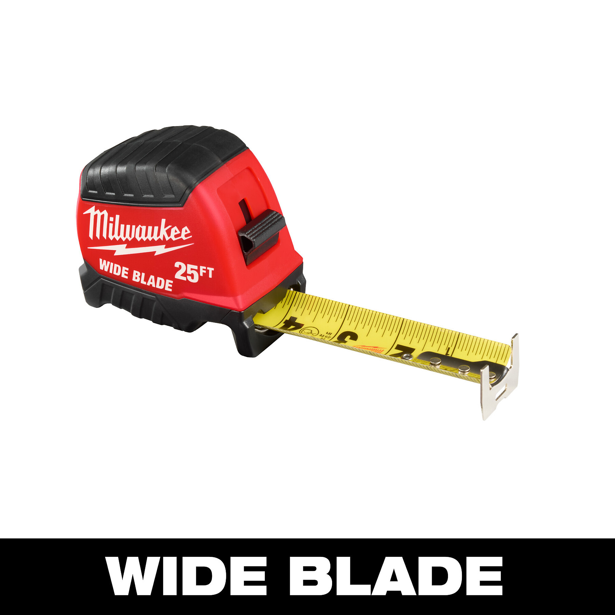 Milwaukee 25ft. Wide Blade Tape Measure, 18ft. Reach, 15ft. Standout, Model# 48-22-1225